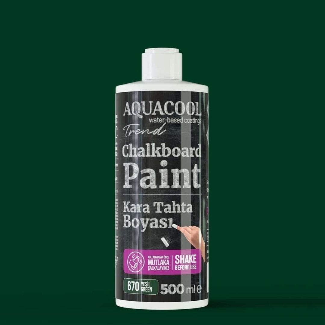 Aquacool Trend Chalkboard Paint 670 Green, 500 ml