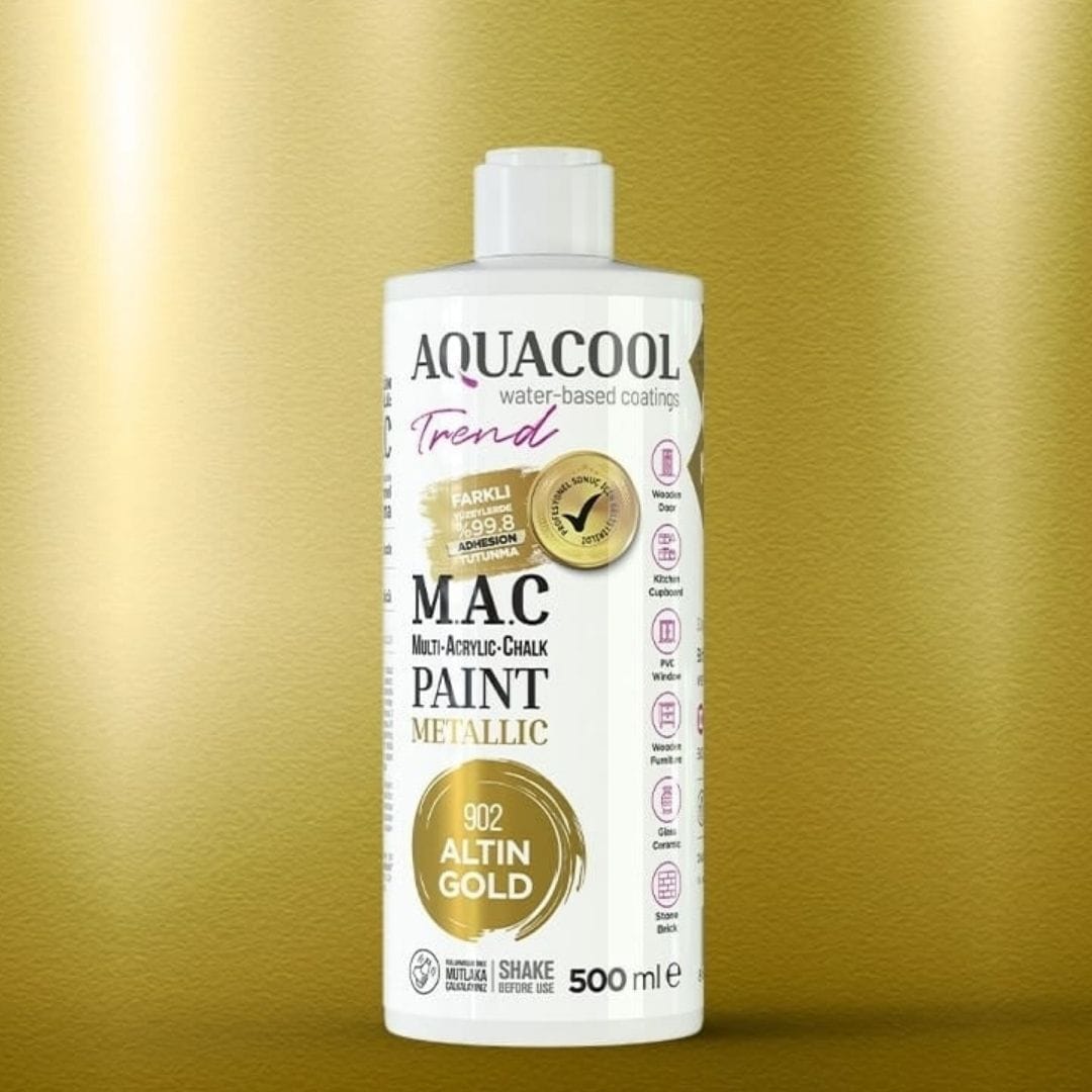 Aquacool Trend Metallic Paint 902 Gold, 500 ml