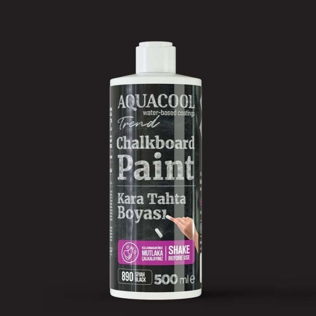 Aquacool Trend Chalkboard Paint 890 Black, 500 ml