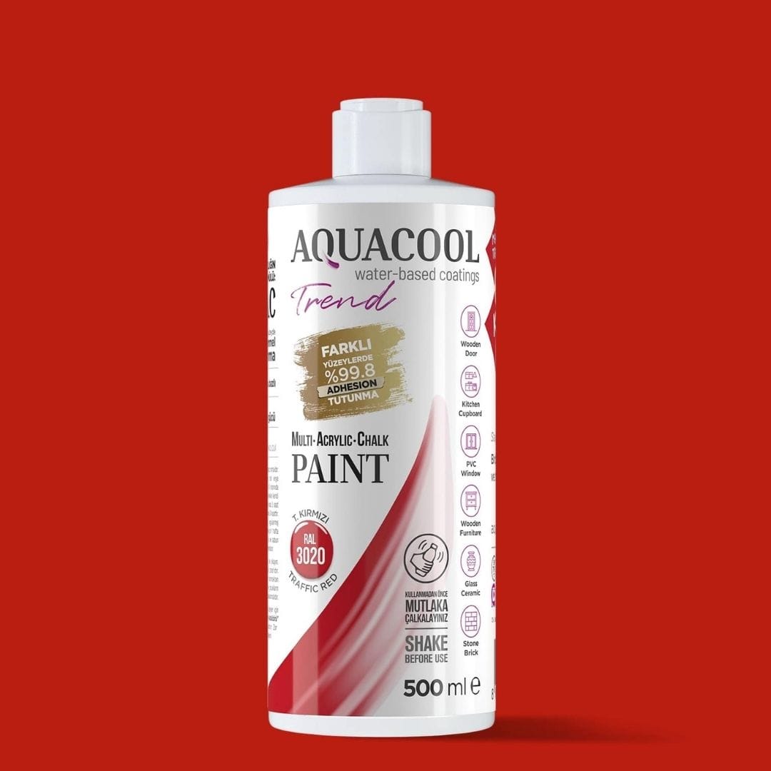 Aquacool Trend MAC Paint RAL 3020 Traffic Red, 16.9 fl oz