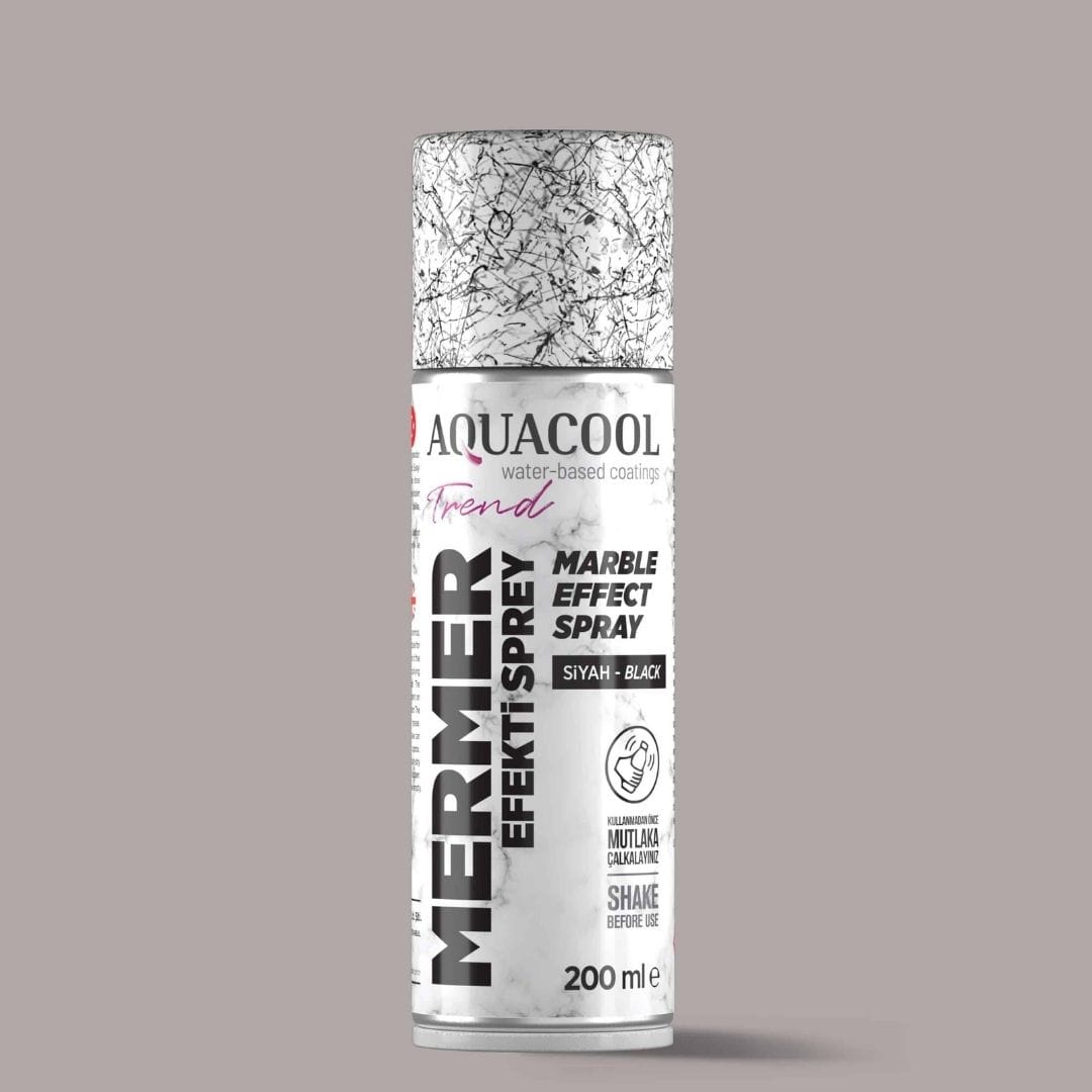 Aquacool Trend Marble Effect Spray, Black, 200 ml